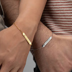 SPOTIFY PLÄTTCHEN PAAR-ARMBÄNDER | 925 SILBER