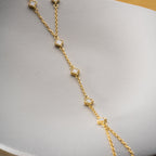 MINI KLEE WHITE HANDKETTE aus 925 Silber - Eleganter Halskette - AURIME