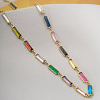 MIELYA COLORFULL KETTE aus 925 Silber - Eleganter Halskette - AURIME