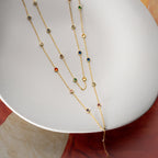 NOE COLORFULL Y KETTE aus 925 Silber - Eleganter Halskette - AURIME