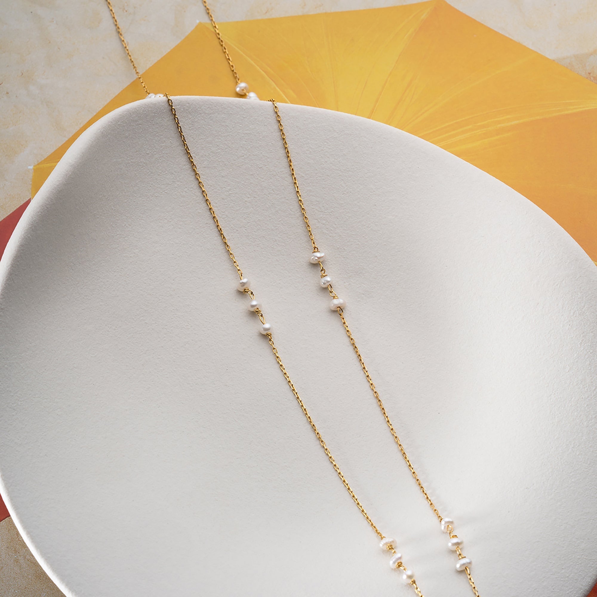 MOA PEARL KETTE aus 925 Silber - Eleganter Halskette - AURIME