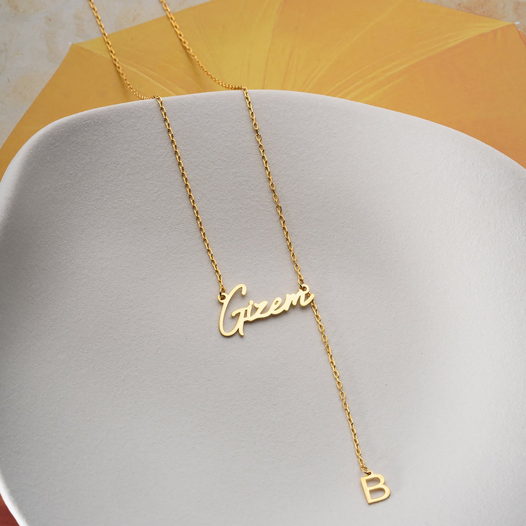 RIU Y NAMENS KETTE aus 925 Silber - Eleganter Halskette - AURIME
