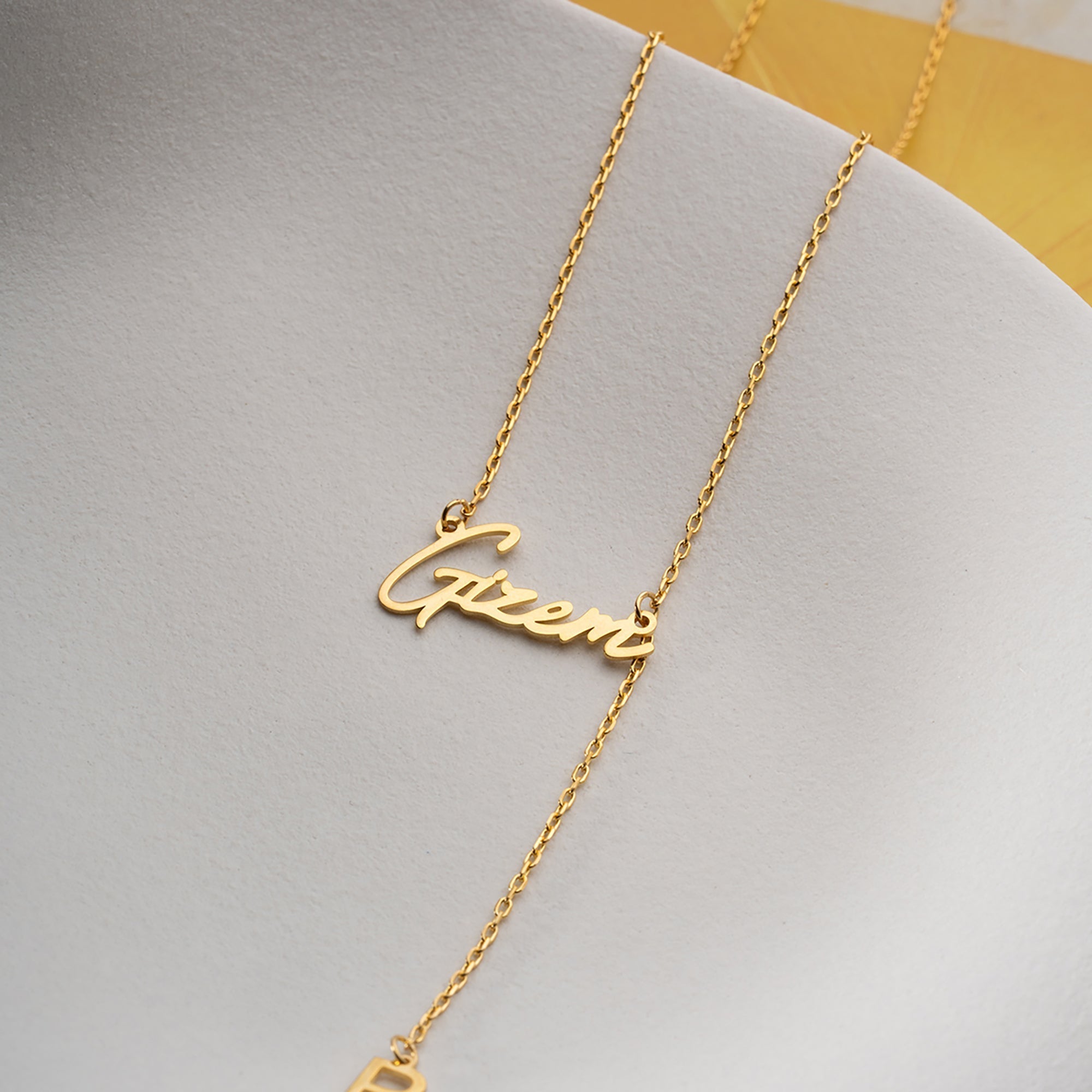 RIU Y NAMENS KETTE aus 925 Silber - Eleganter Halskette - AURIME