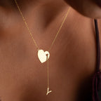 LETTER HERZ HALSKETTE | 925 SILBER