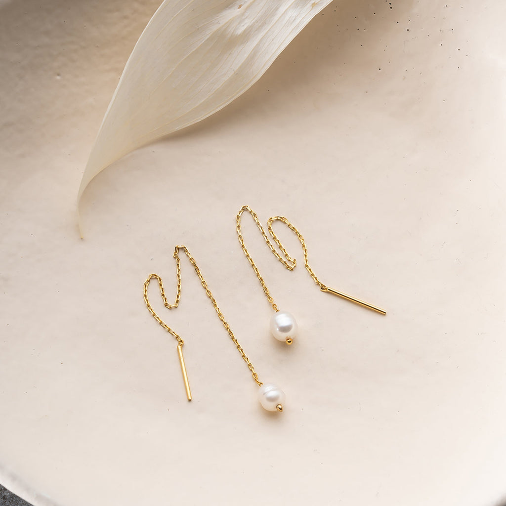 ERE PEARL OHRRINGE aus 925 Silber - Eleganter Ohrringe - AURIME