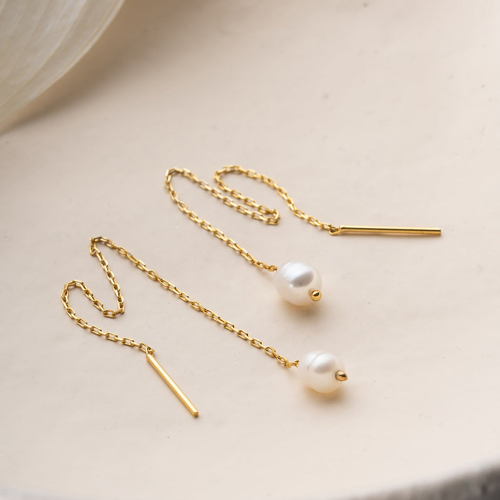 ERE PEARL OHRRINGE aus 925 Silber - Eleganter Ohrringe - AURIME