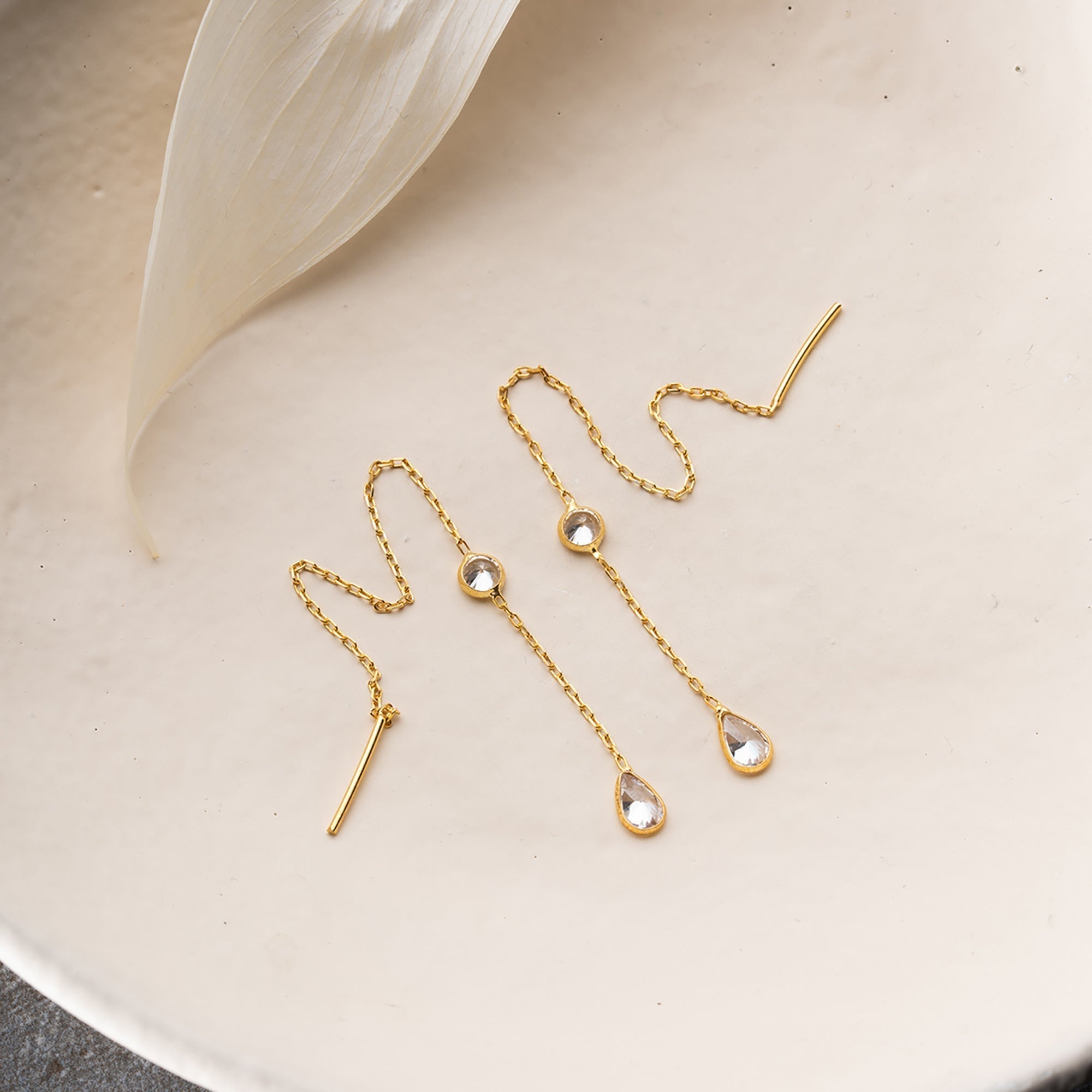 TIE DROP OHRRINGE aus 925 Silber - Eleganter Ohrringe - AURIME