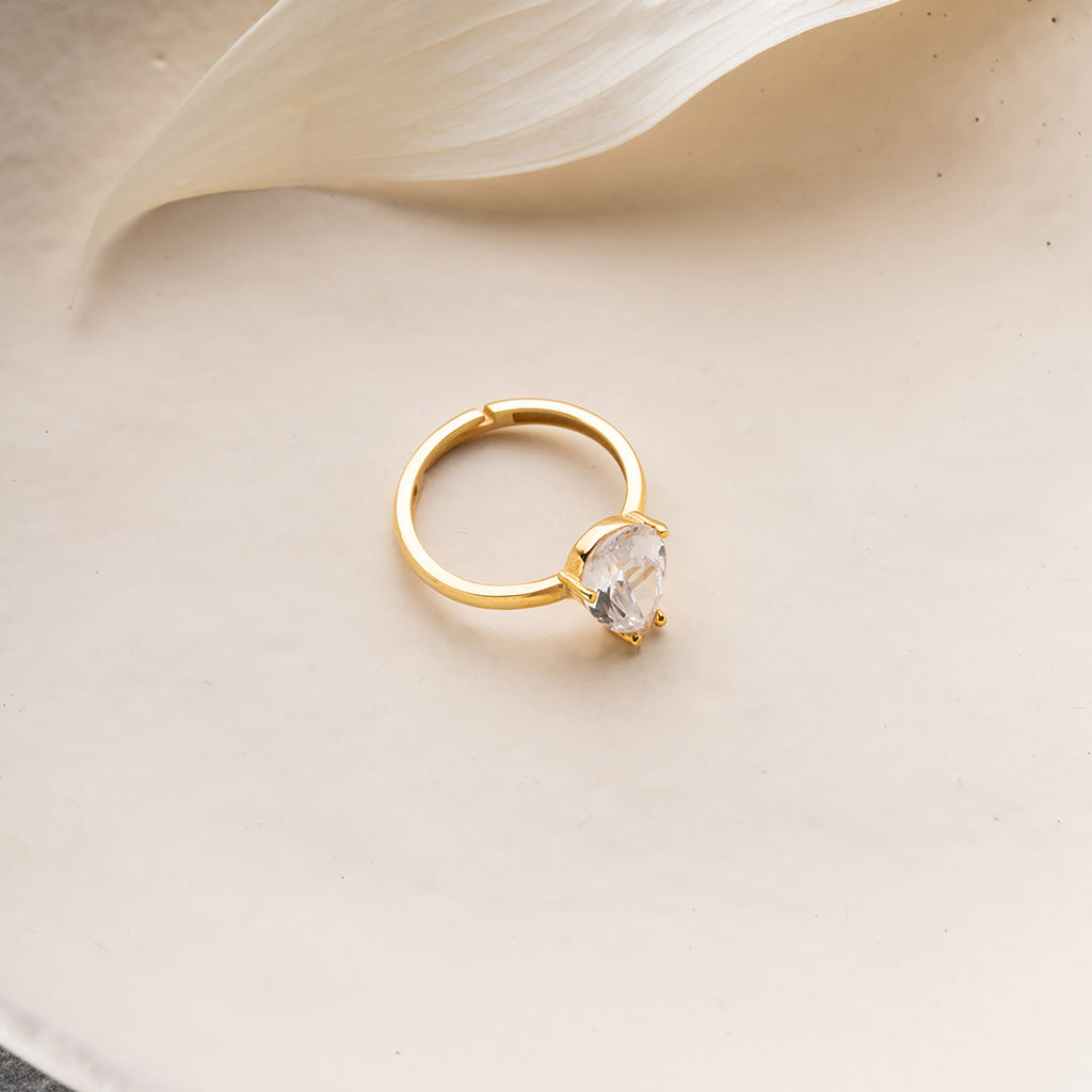 BIG DROP RING aus 925 Silber - Eleganter Ring - AURIME