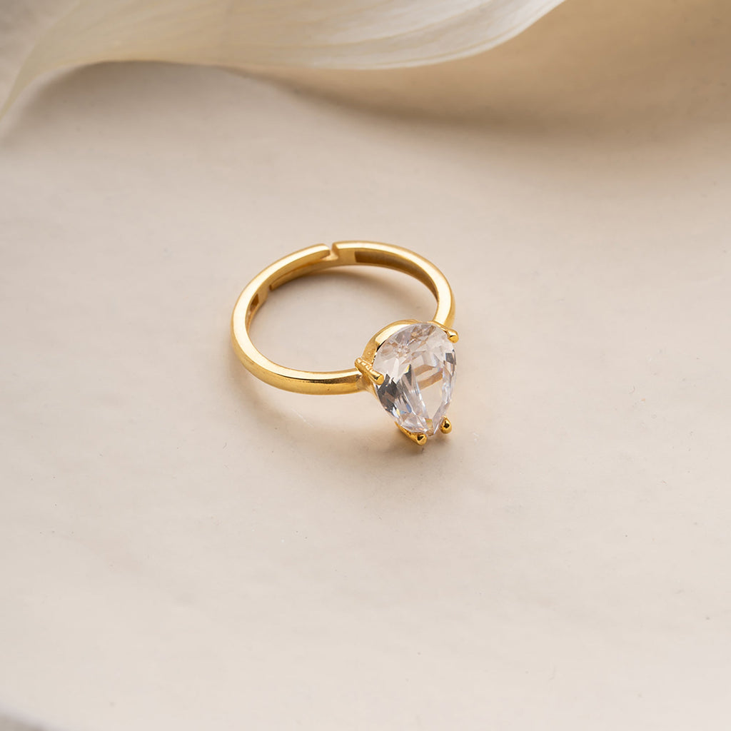 BIG DROP RING aus 925 Silber - Eleganter Ring - AURIME