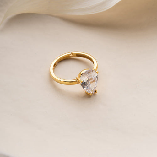 925 Silber BIG DROP Ring von AURIME, große tropfenförmige Silberschmuck-Design, detailreiche Handwerkskunst sichtbar