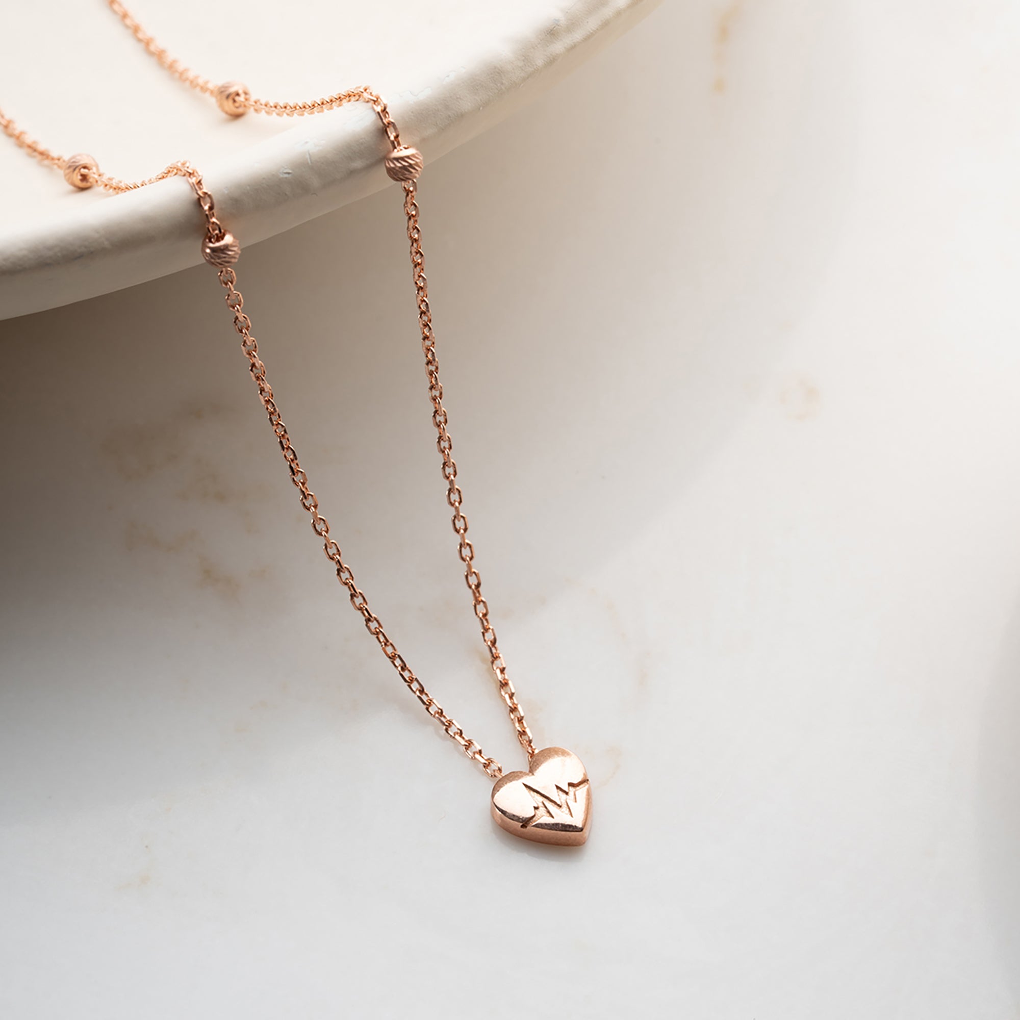 MINI HEART KETTE aus 925 Silber - Eleganter Halskette - AURIME