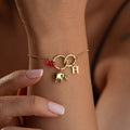 ELEPHANT BUCHSTABEN ARMKETTE | 925 SILBER