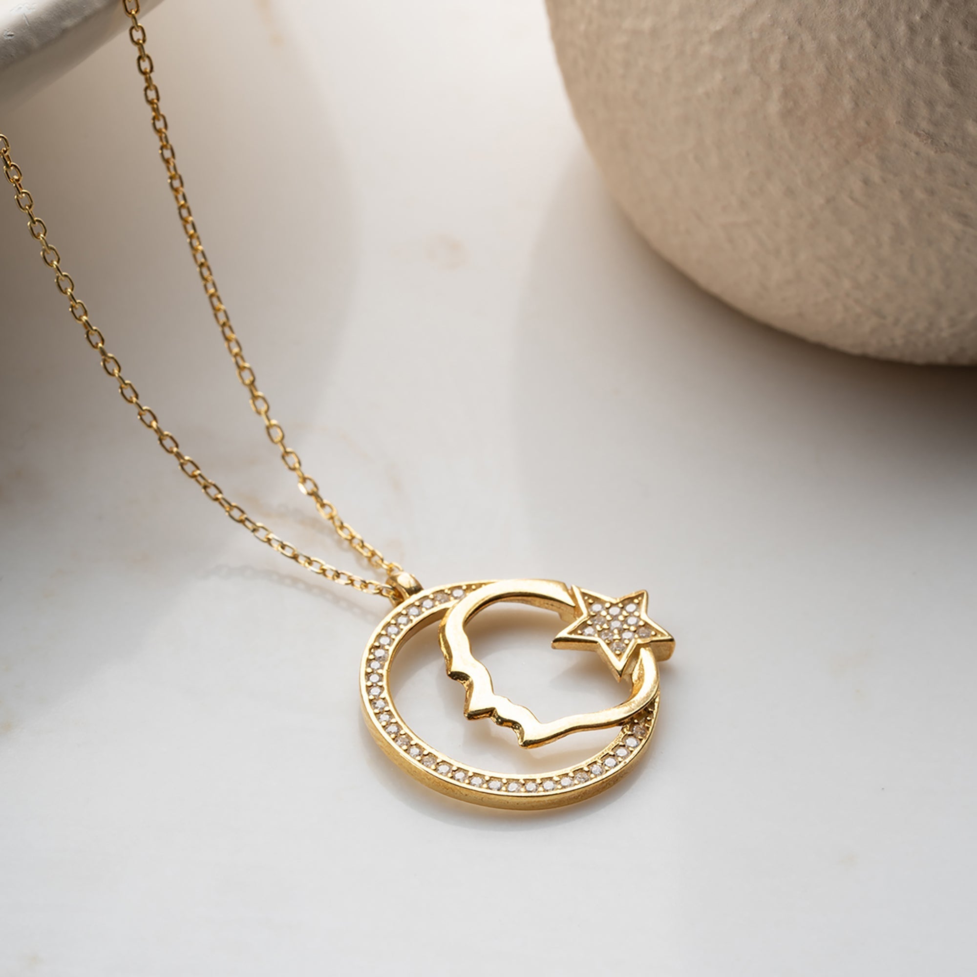 AYYILDIZ ATATÜRK KETTE aus 925 Silber - Eleganter Halskette - AURIME