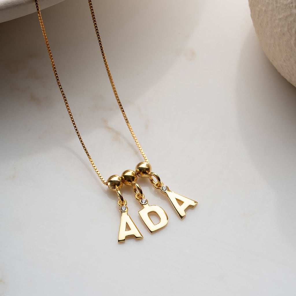 AMOR NAMENS KETTE aus 925 Silber - Eleganter Halskette - AURIME