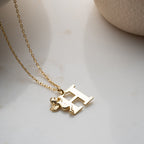 ANGELS BUCHSTABEN KETTE aus 925 Silber - Eleganter Halskette - AURIME