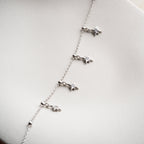 CELESTIA FUSSKETTE aus 925 Silber - Eleganter Halskette - AURIME