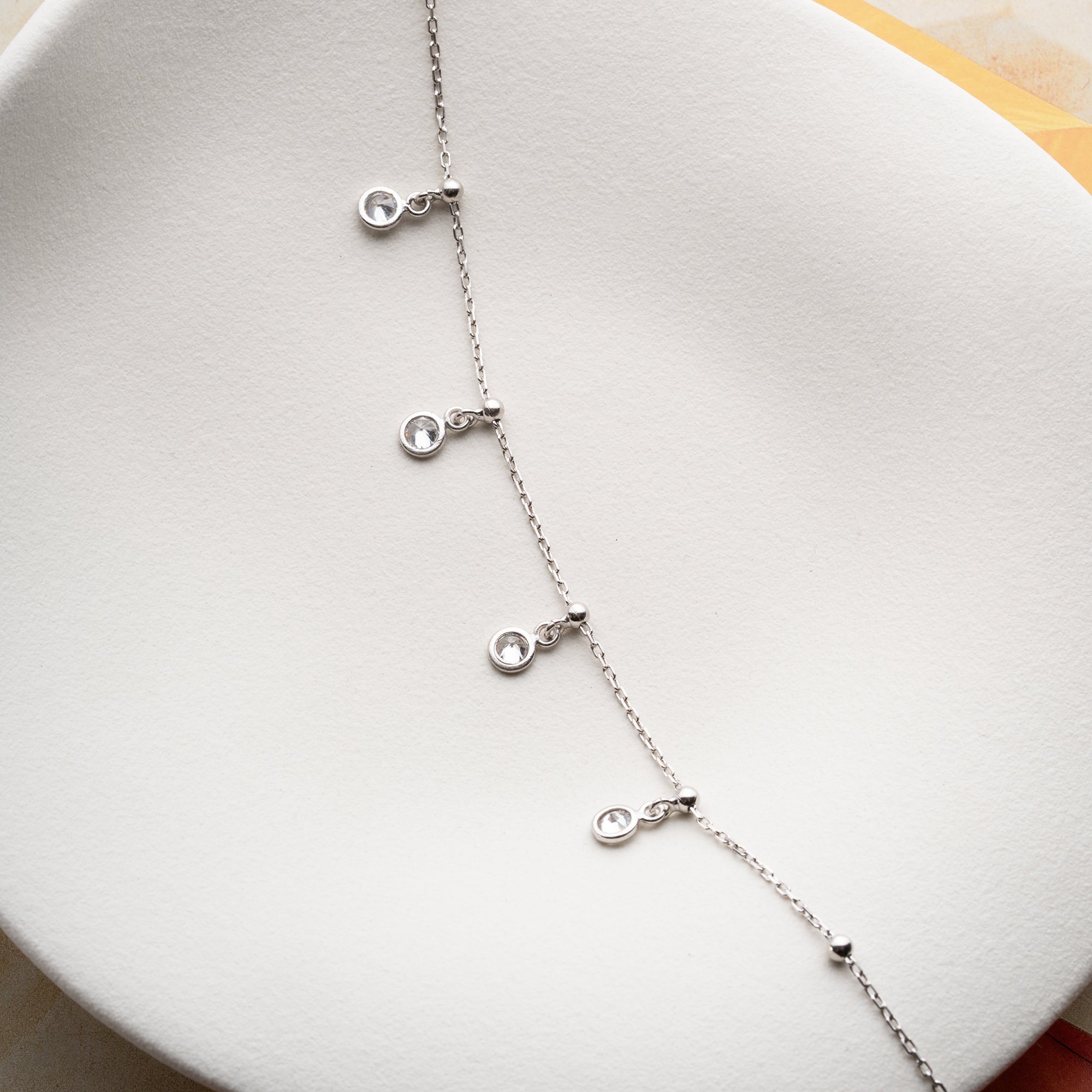 EDEN FUSSKETTE aus 925 Silber - Eleganter Halskette - AURIME