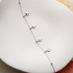 CORAL FUSSKETTE aus 925 Silber - Eleganter Halskette - AURIME