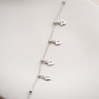 CORAL FUSSKETTE aus 925 Silber - Eleganter Halskette - AURIME