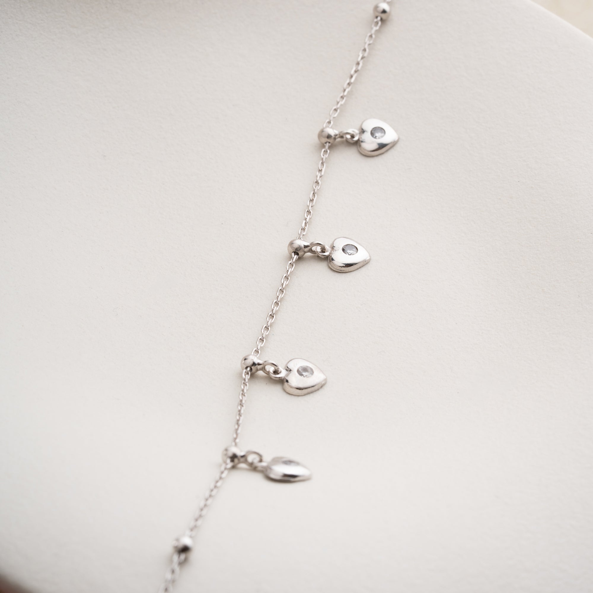 CORAL FUSSKETTE aus 925 Silber - Eleganter Halskette - AURIME