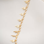 PALM FUSSKETTE aus 925 Silber - Eleganter Halskette - AURIME