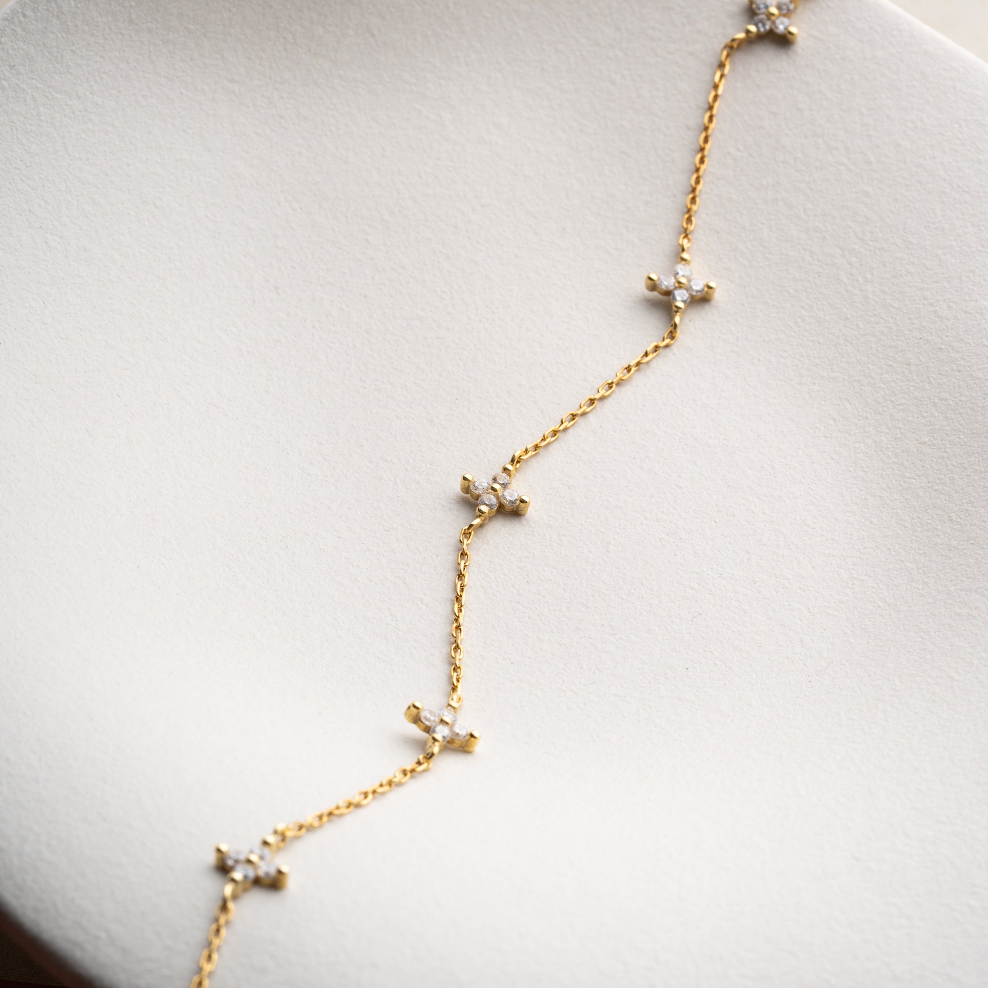 AURA FUSSKETTE aus 925 Silber - Eleganter Halskette - AURIME