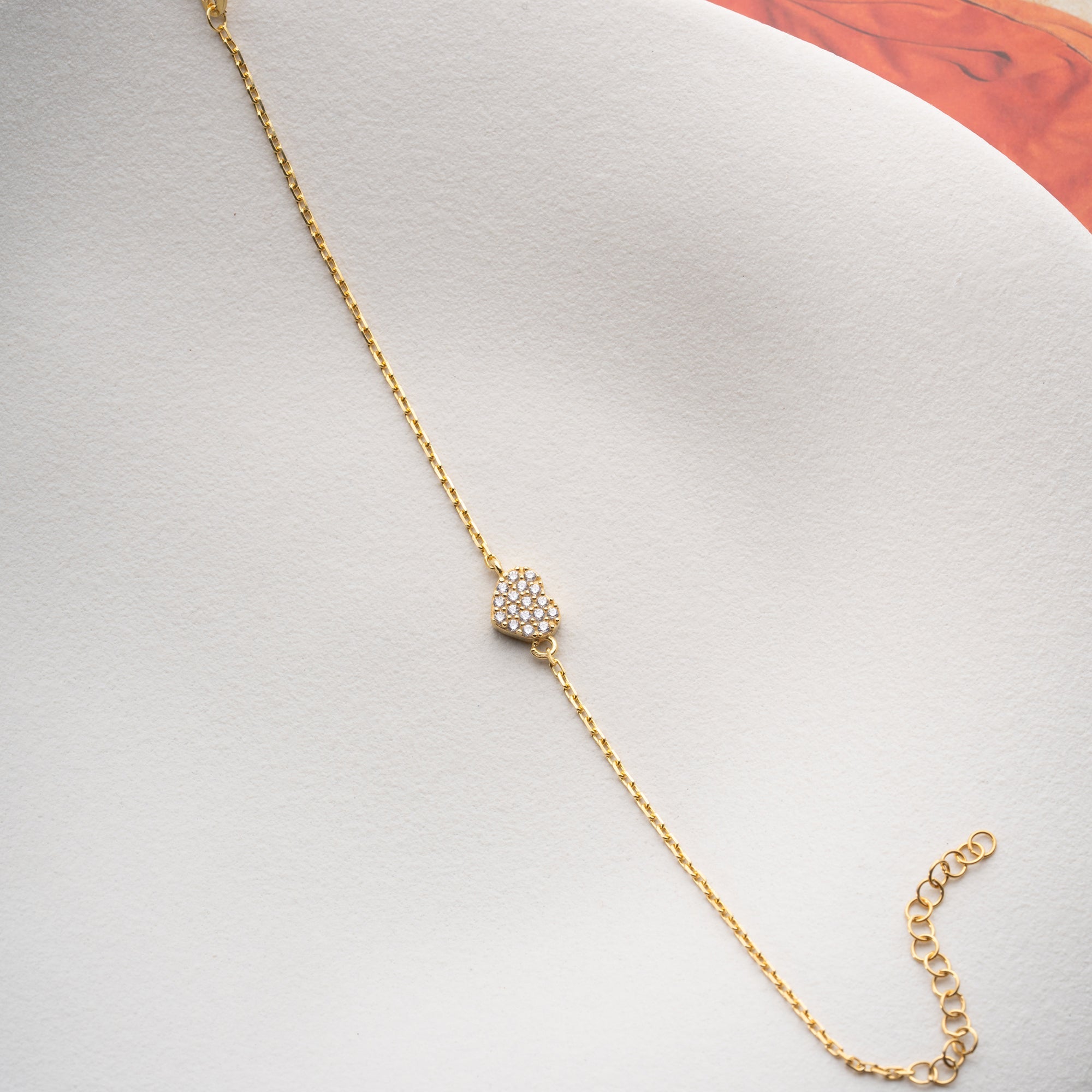 MINI HERZ ARMBAND aus 925 Silber - Eleganter Armband - AURIME