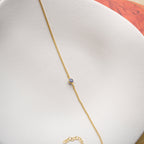 MINI DARK BLUE NAZAR ARMBAND aus 925 Silber - Eleganter Armband - AURIME