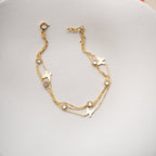 BUTTERFLY STONE ARMBAND aus 925 Silber - Eleganter Armband - AURIME