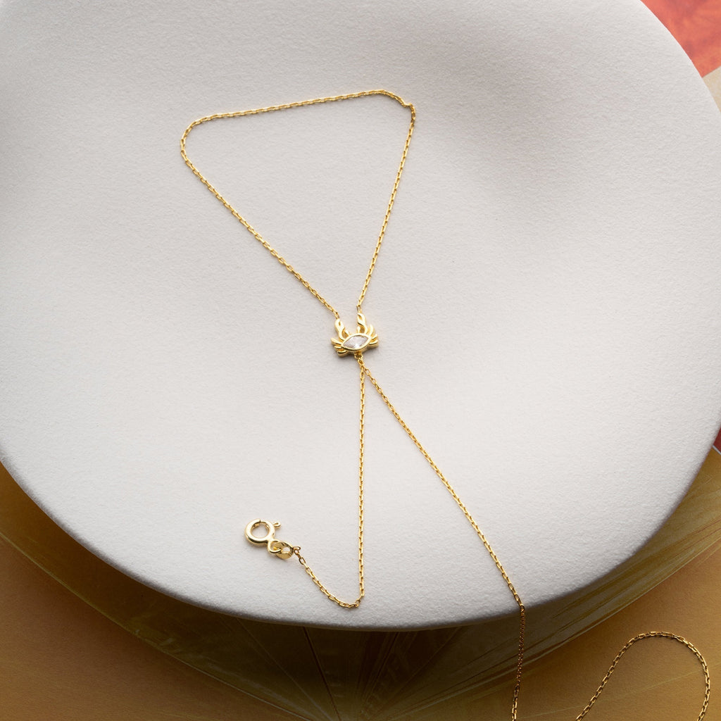 MINI CANCER HANDKETTE | 925 SILBER