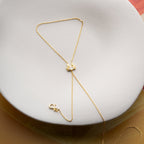 MINI CANCER HANDKETTE aus 925 Silber - Eleganter Halskette - AURIME