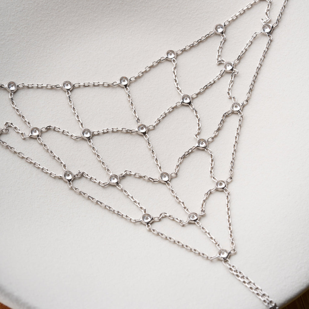 MOGOVA HANDKETTE aus 925 Silber - Eleganter Halskette - AURIME