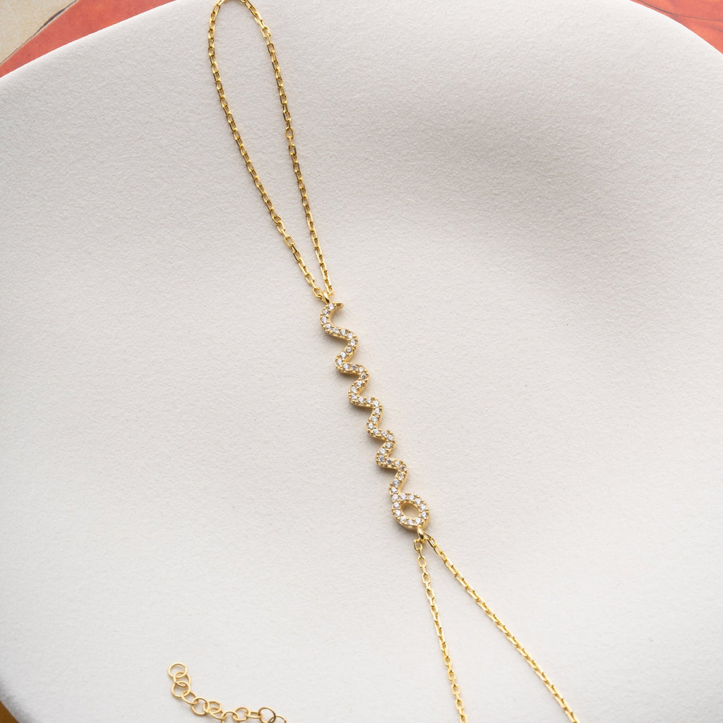 SNAKE HANDKETTE aus 925 Silber - Eleganter Halskette - AURIME