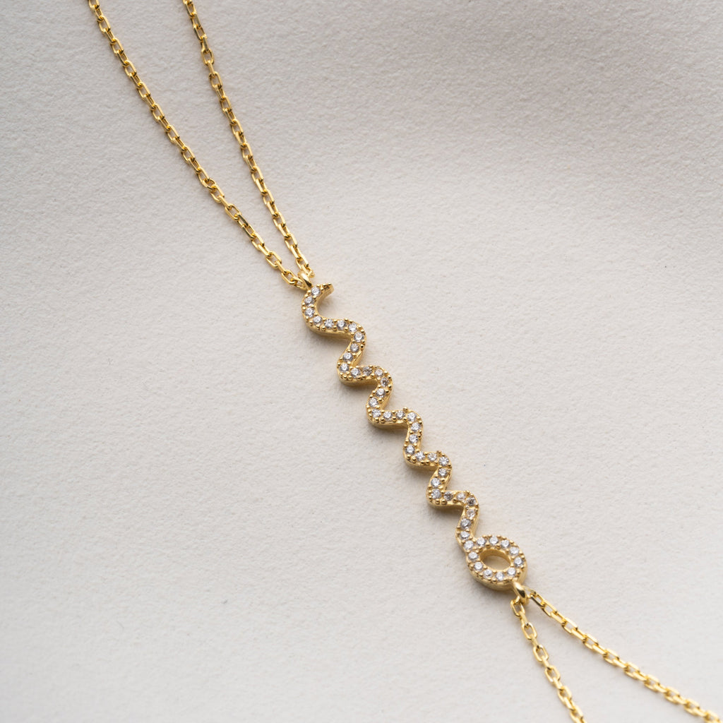 SNAKE HANDKETTE aus 925 Silber - Eleganter Halskette - AURIME
