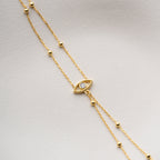 ZIRKONIA AUGE HANDKETTE aus 925 Silber - Eleganter Halskette - AURIME