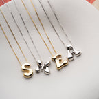 ICON BOMB BUCHSTABEN HALKSETTE aus 925 Silber - Eleganter Schmuckset - AURIME