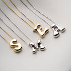 ICON BOMB BUCHSTABEN HALKSETTE aus 925 Silber - Eleganter Schmuckset - AURIME