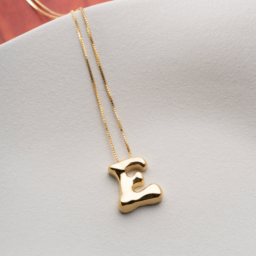 ICON BOMB BUCHSTABEN HALKSETTE aus 925 Silber - Eleganter Schmuckset - AURIME