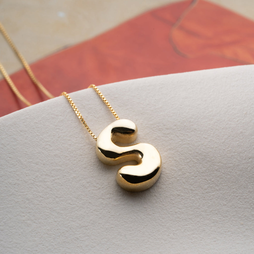 ICON BOMB BUCHSTABEN HALKSETTE aus 925 Silber - Eleganter Schmuckset - AURIME