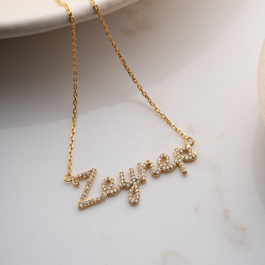 FULL ZIRKONIA NAMENSKETTE | 925 SILBER