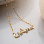 ARABISCHE NAMENSKETTE FULL ZIRKONIA aus 925 Silber - Eleganter Halskette - AURIME