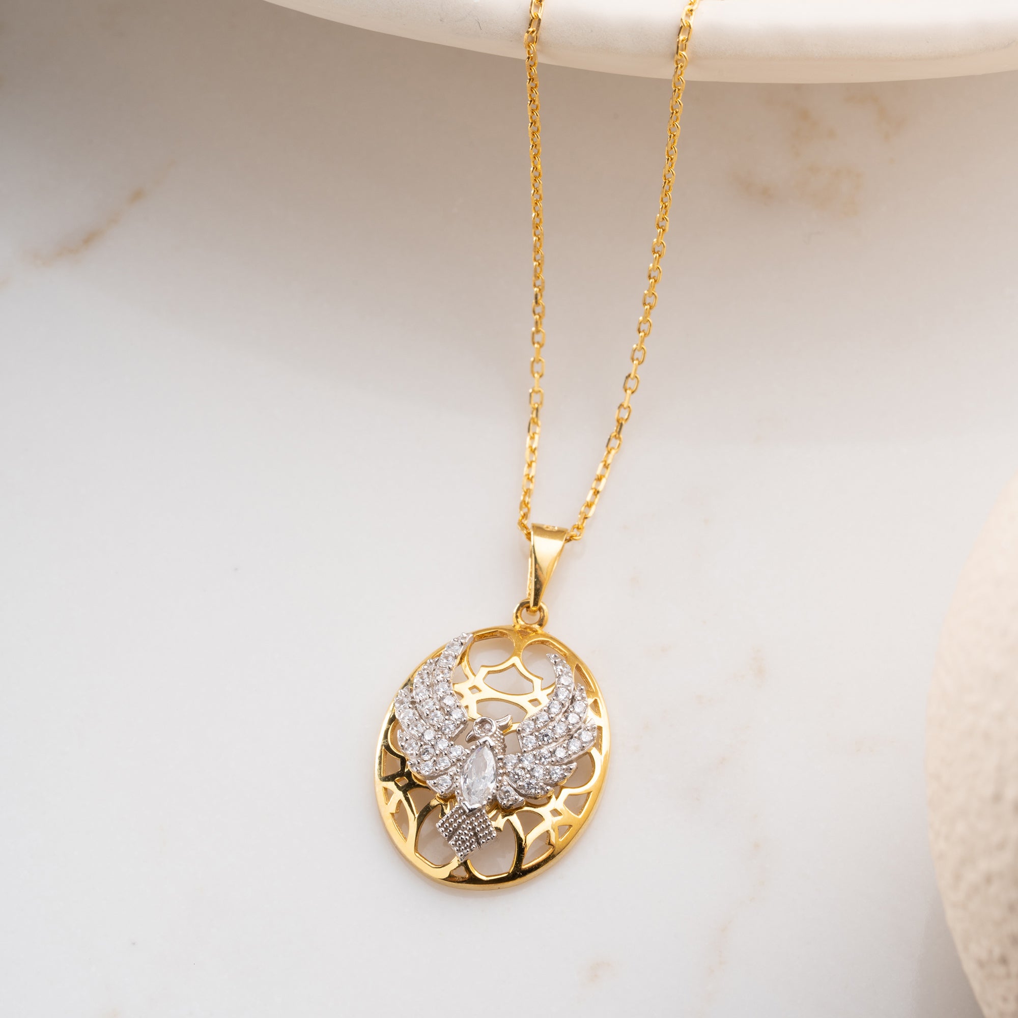 ZENE KETTE aus 925 Silber - Eleganter Halskette - AURIME