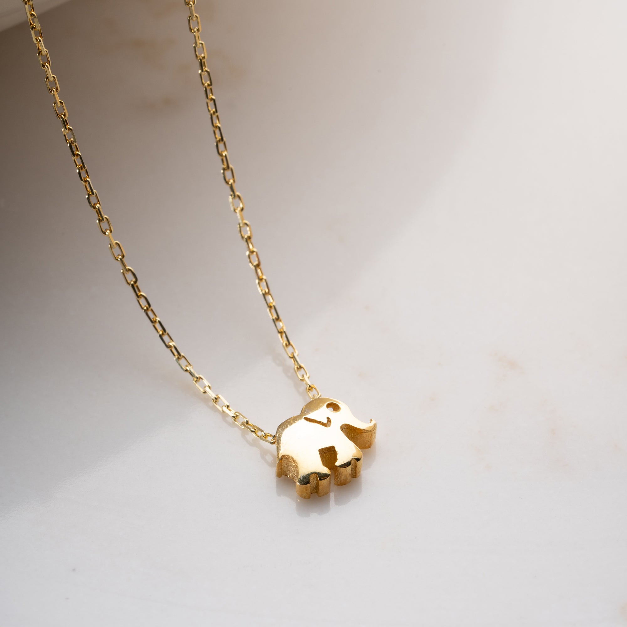 MINI ELEPHANT KETTE aus 925 Silber - Eleganter Halskette - AURIME