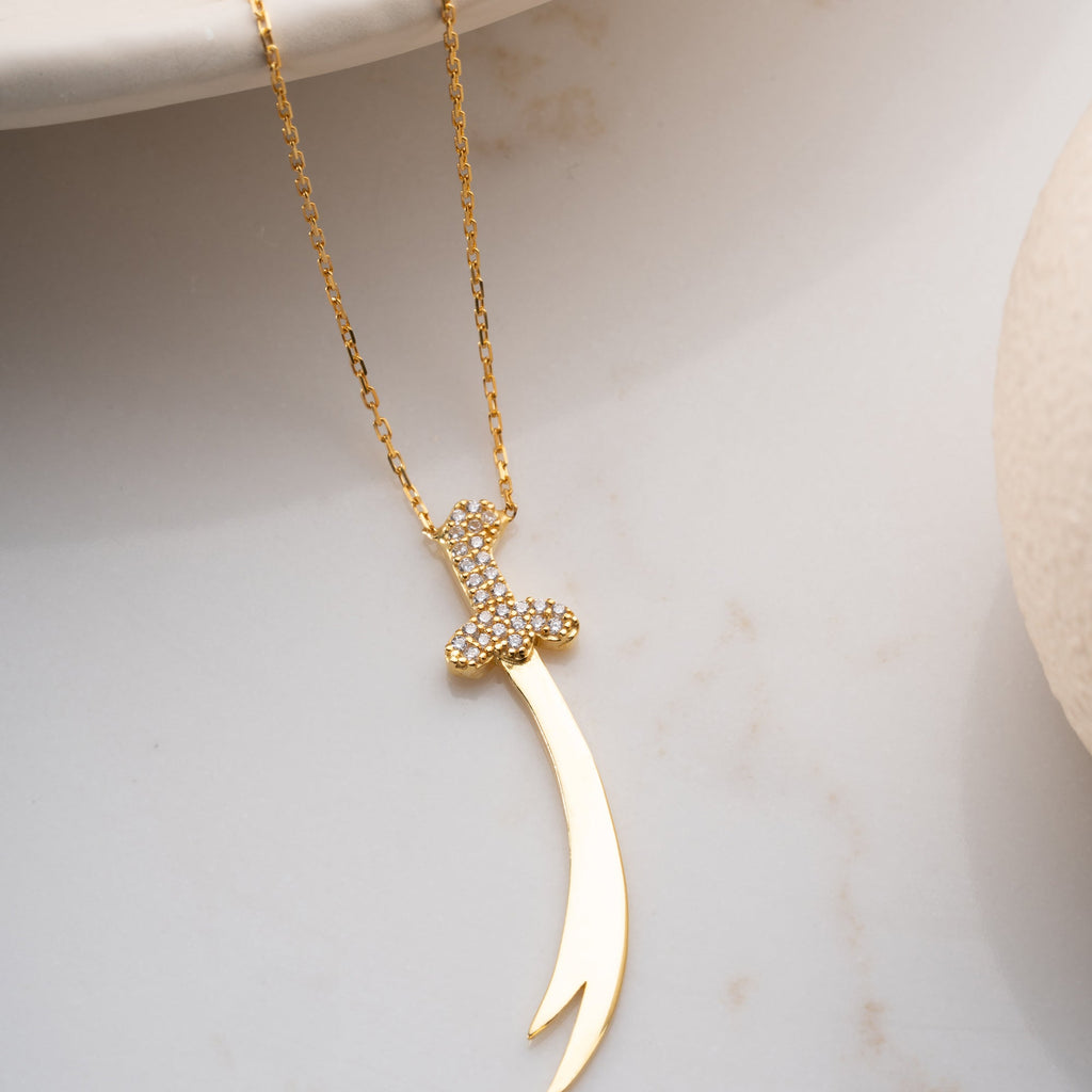 ZÜLFIKAR KETTE aus 925 Silber - Eleganter Halskette - AURIME