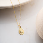 SUN OVAL KETTE aus 925 Silber - Eleganter Halskette - AURIME