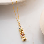 COLORFULL FISH KETTE aus 925 Silber - Eleganter Halskette - AURIME