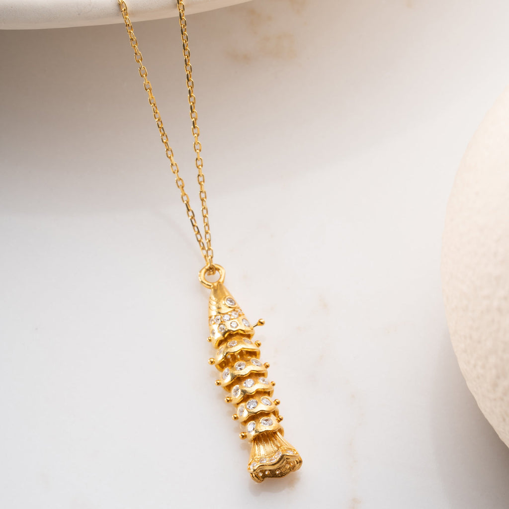 FISH KETTE aus 925 Silber - Eleganter Halskette - AURIME
