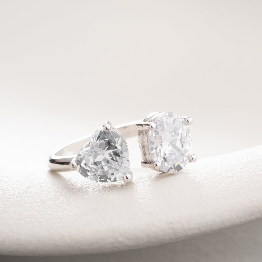 DUO DROP RING | 925 SILBER