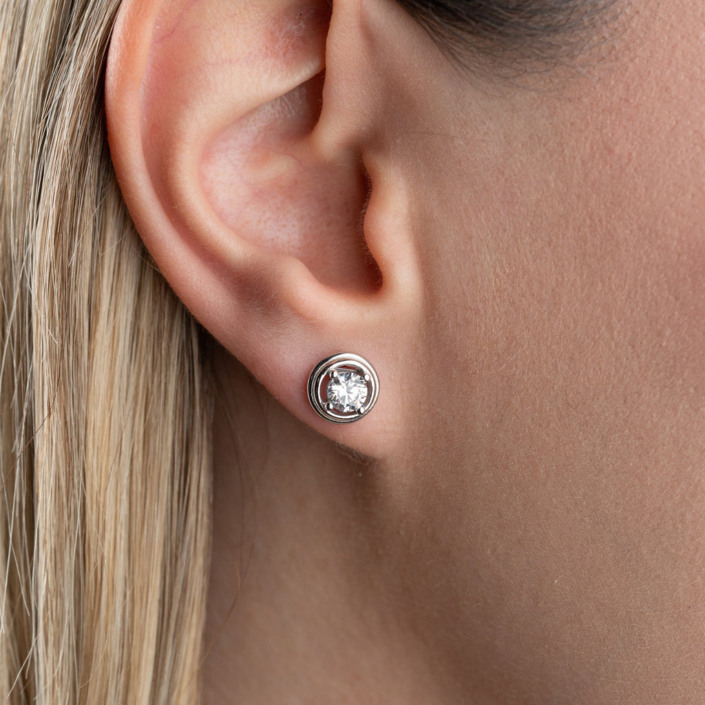 MINIMALISTISCH RUND AUS SILBER OHRRINGE | 925 SILBER