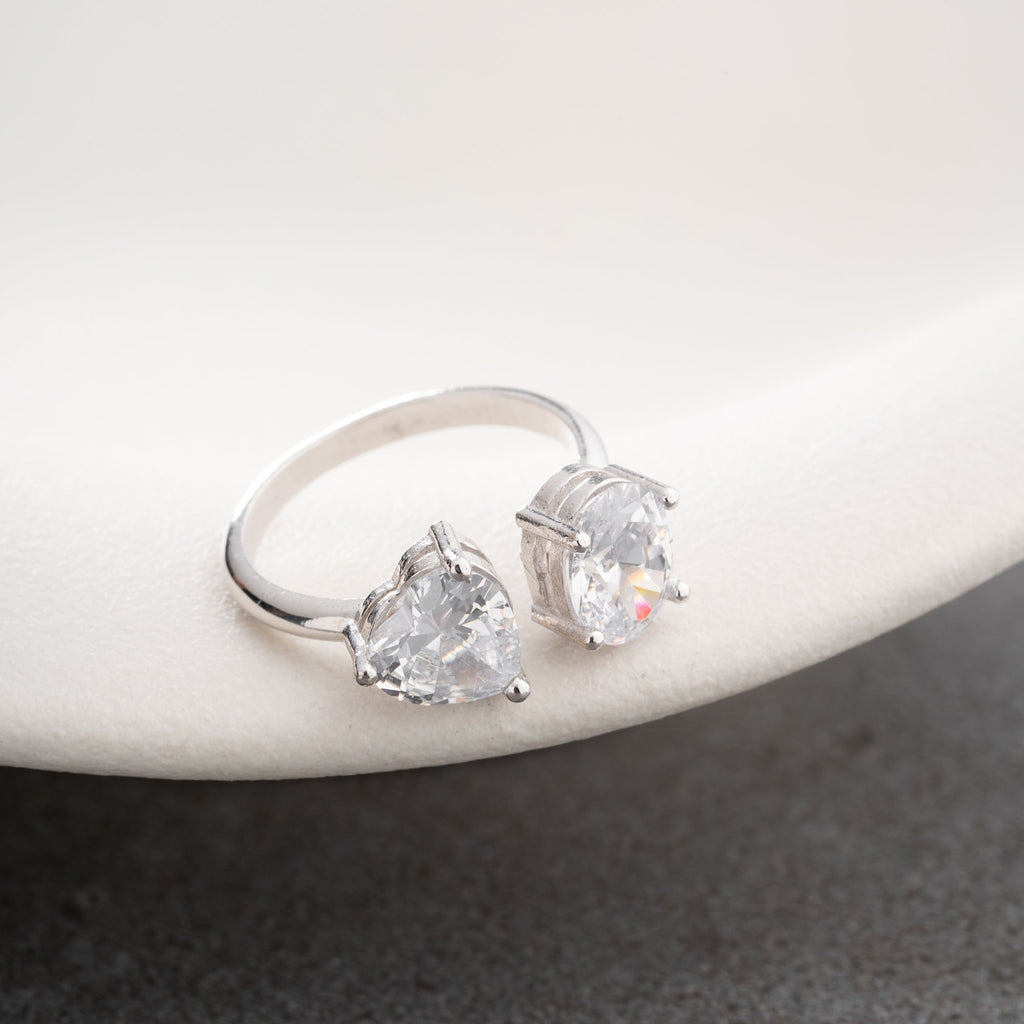 DUO DROP RING | 925 SILBER